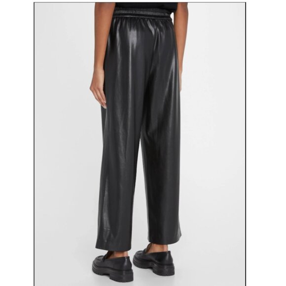 New Alice + Olivia Benny Baggy Faux Leather Pants in Black Size M#2120 - Picture 7 of 13